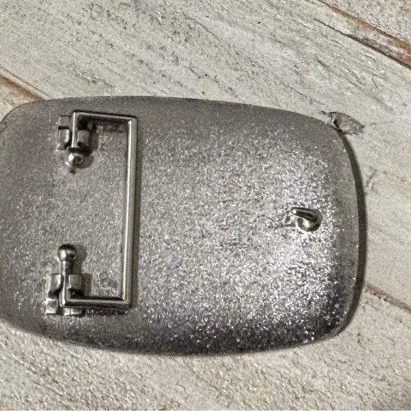 Vintage❤️Guess Silver Belt Buckle-1981 - Picture 2 of 2